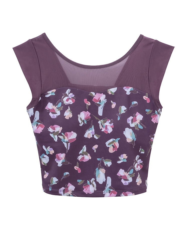 SUKALA】ローズプリントグレースショートトップス(S・M・Lサイズ