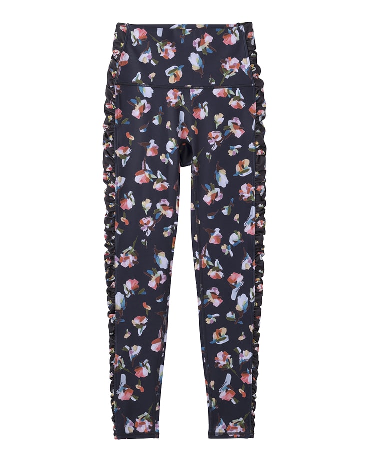 SUKALA】ローズプリントレギンス(XS・S・M・Lサイズ ブラック