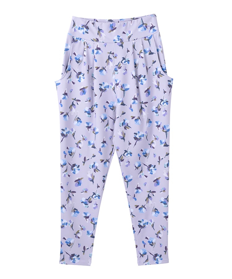 SUKALA】ローズプリントジョガーパンツ(M・L・LLサイズ ライラック