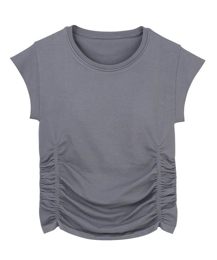 SUKALA】カップ付きエンハンスTee(S・Lサイズ チャコール・ホワイト