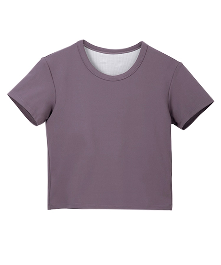 SUKALA】カップ付きクロップドTee(Sサイズ ペールブルー・ボルドー