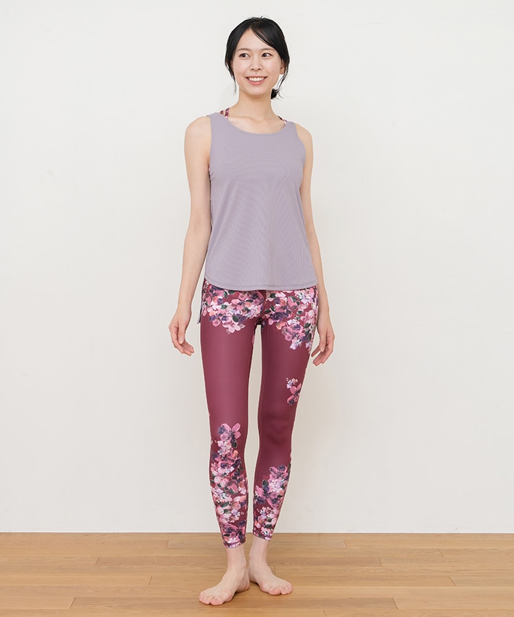 SUKALA】フルオブフラワーセパレートタンク(Sサイズ モーヴ・ローズ