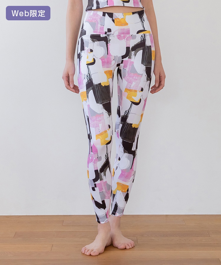 SUKALA】ミックスプリントレギンス(XS・S・M・Lサイズ ブルーミックス