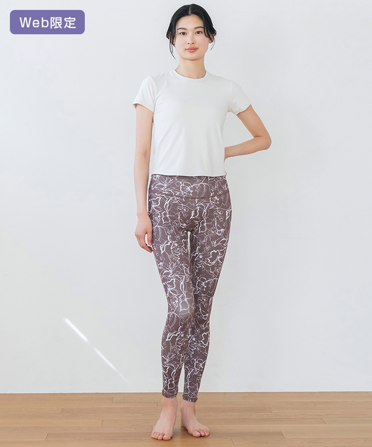 SUKALA】カップ付きTee＆レギンスセットアップ(XSサイズ ブラウン