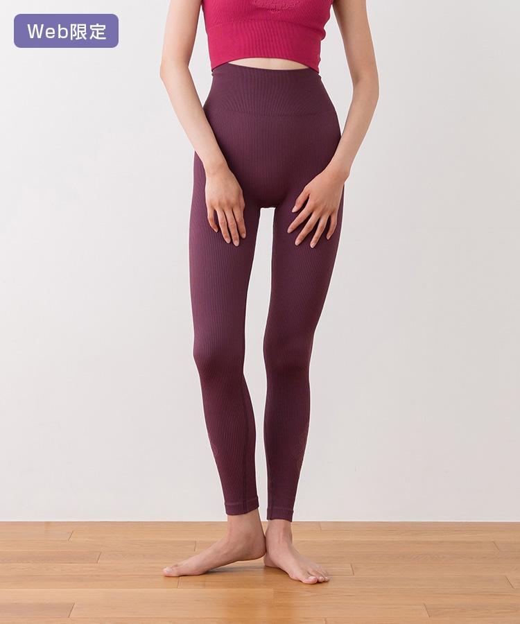 SUKALA】アクティブデイジーレギンス(Sサイズ ブラウン・ワイン