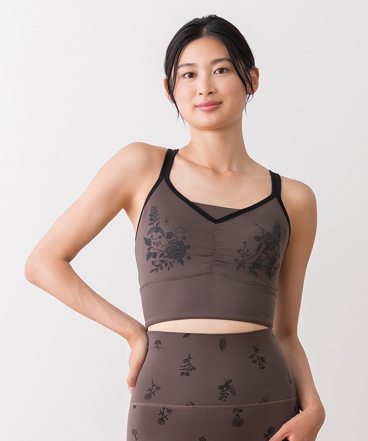 SUKALA】フラワーブーケブラトップ(Sサイズ ブラック・オフホワイト