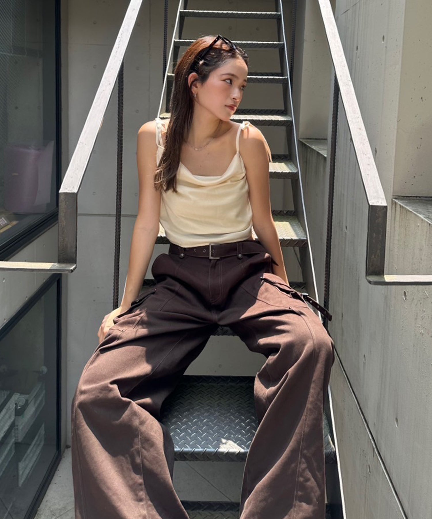 miyu×ACLENT】サテンドレープキャミソール｜ACLENT（アクレント）