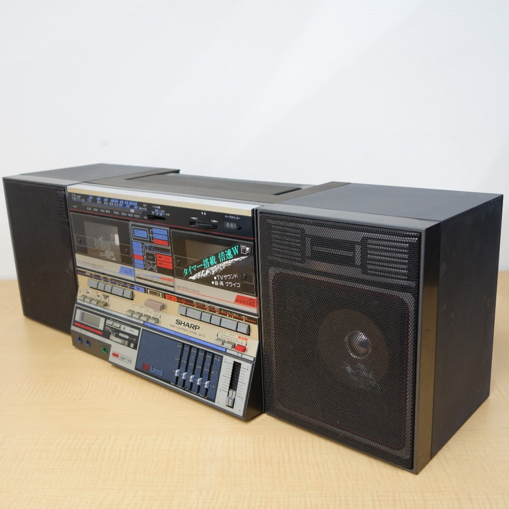ジャンク品 SHARP (シャープ) オーディオ機器 ダブルラジカセ GF-T3