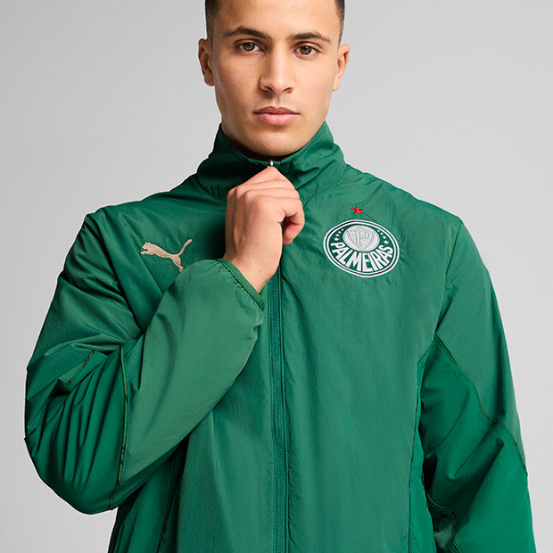 レア】パルメイラス Rhumell ジップアップジャケット 白・緑・紺 レア