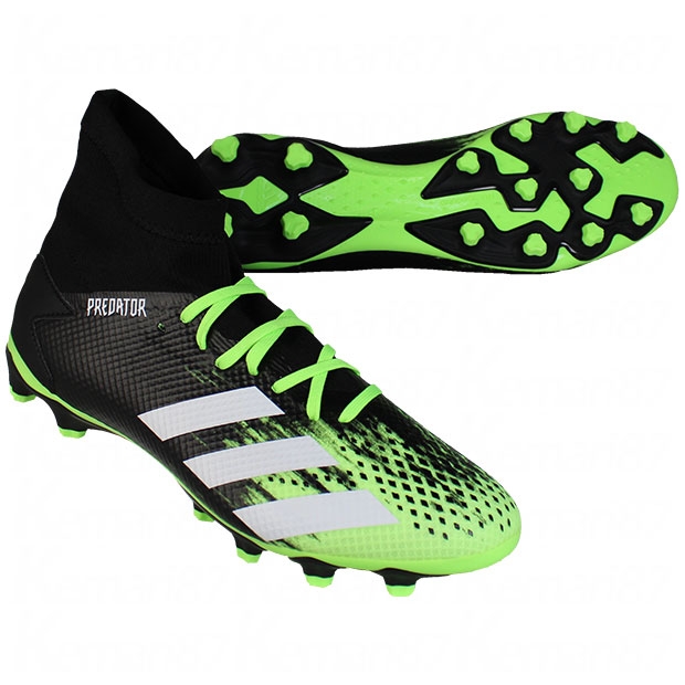 プレデター 20.3 HG/AG シグナルグリーン×フットウェアホワイト