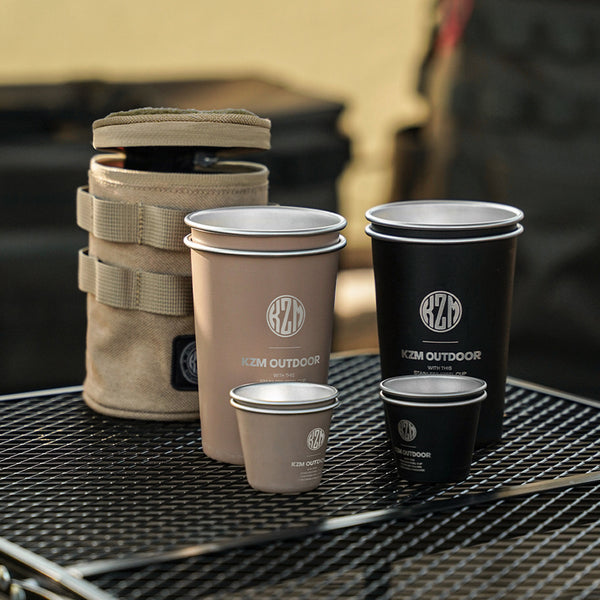 KZM OUTDOOR（ カズミ アウトドア ）フィードステンレスキャンプカップ