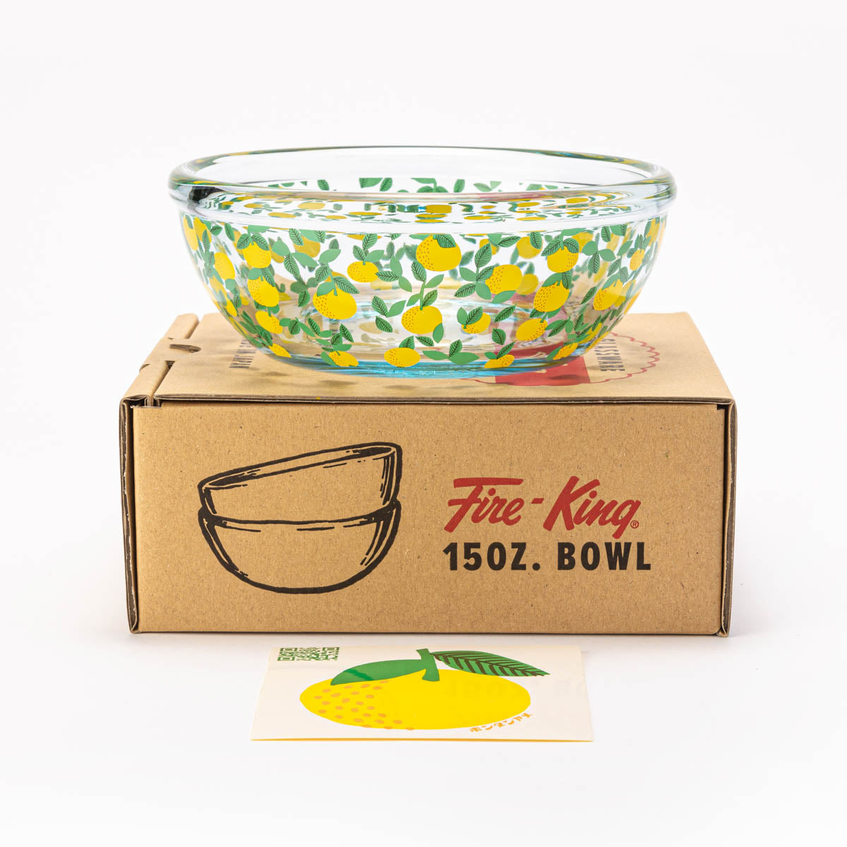 Fire-King 15oz ボウル [ボンタンアメ®パターン] サファイアブルー