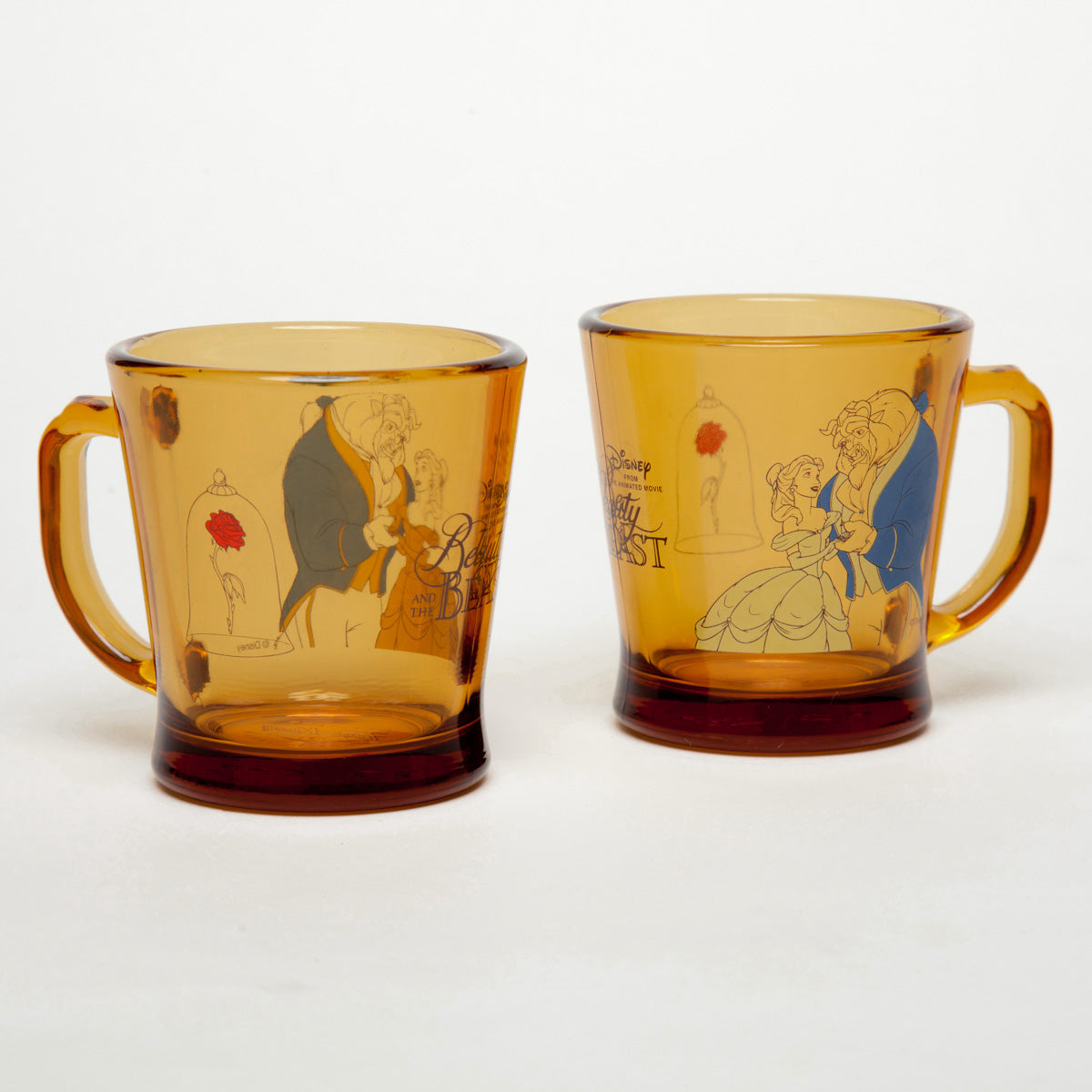 Fire-King Dハンドルマグ Disney [美女と野獣] アンバー – Fire-King