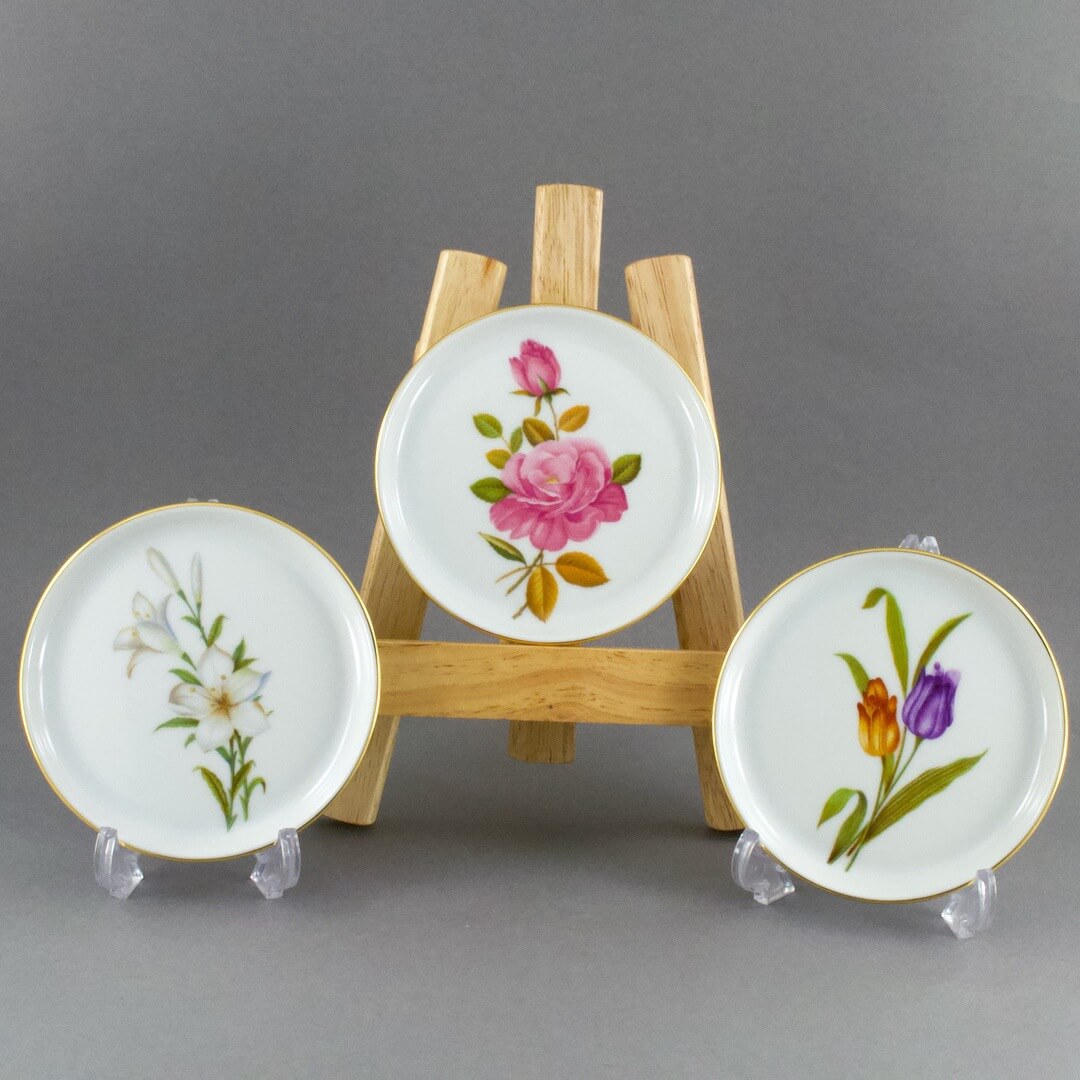 陶磁器 ドイツ フェルステンベルグ（FURSTENBERG） 絵皿 3枚セット