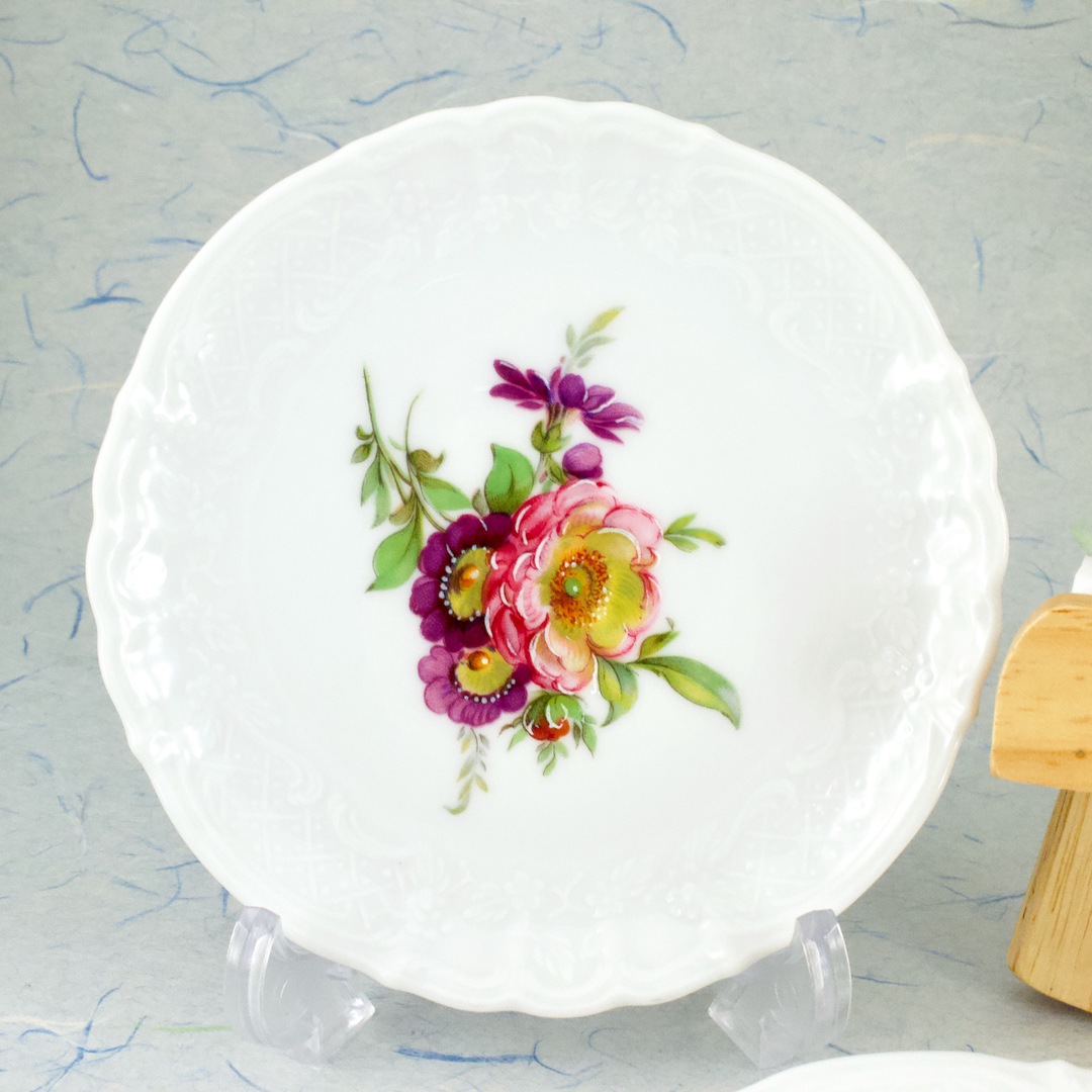 ドイツ カイザー（KAISER） 絵皿 花絵 5枚セット - いずみ洋行の