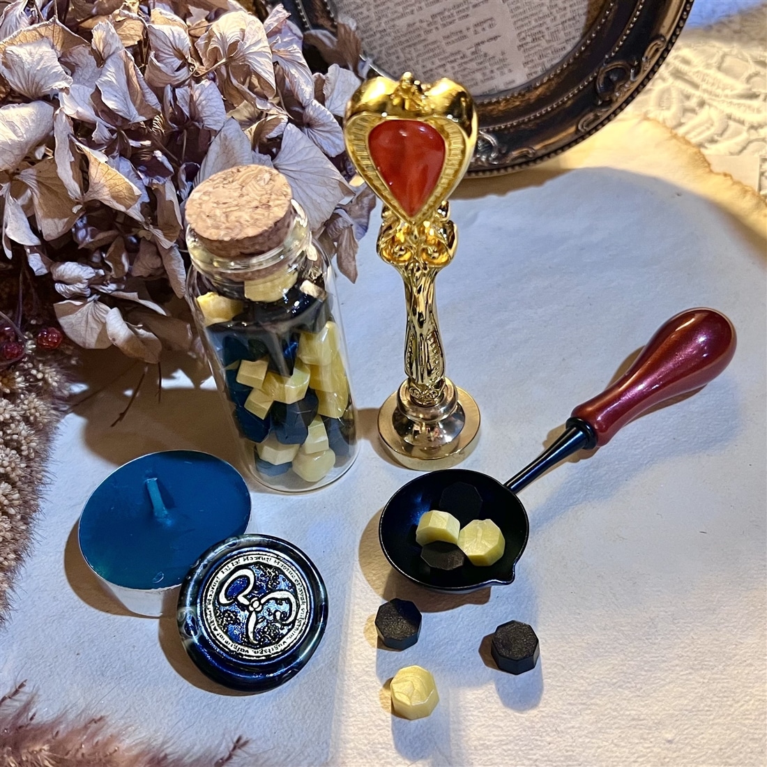 蜜蝋封印セット2（イエローサイン）: グッズ・文具 | カドスト