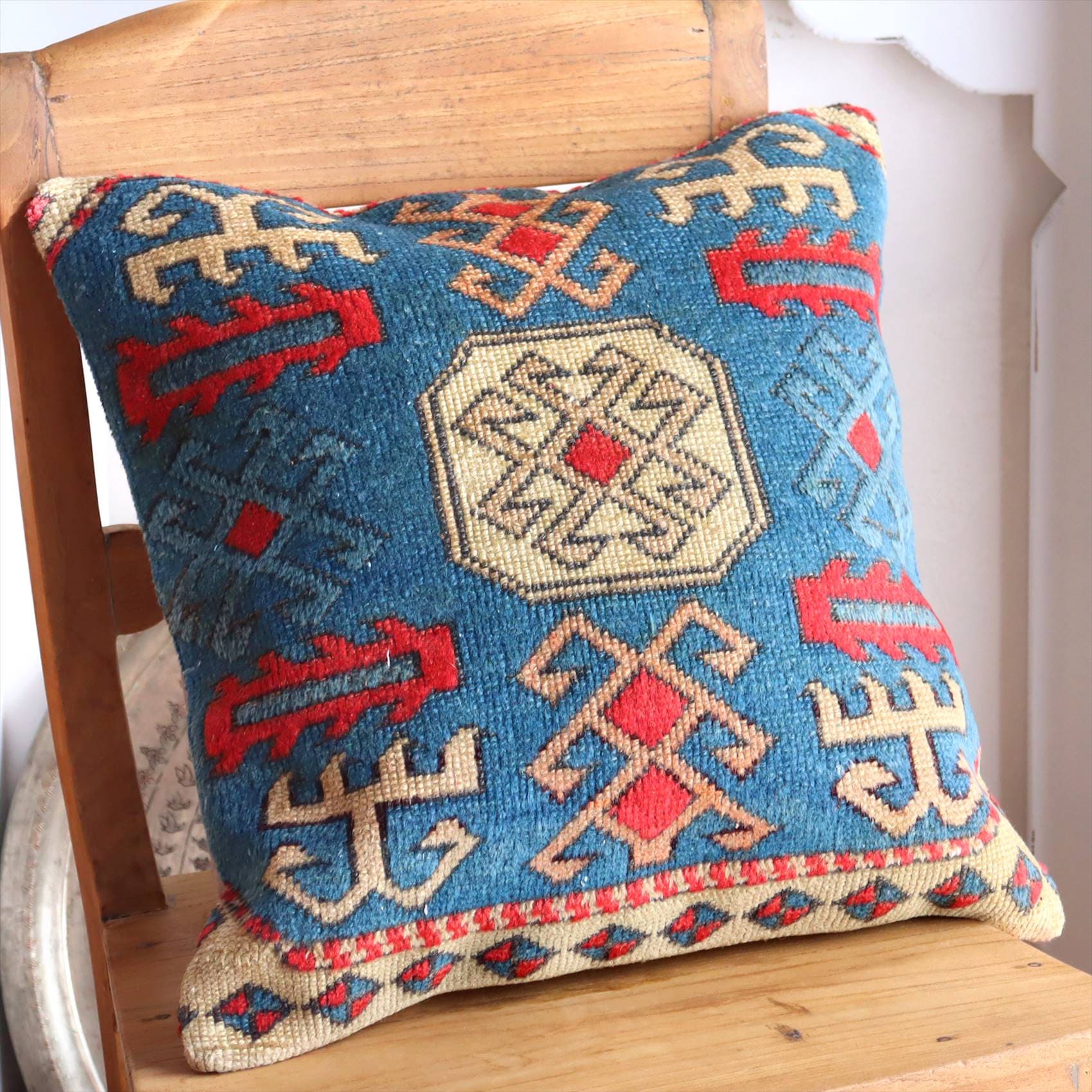 キリムスタイル / クッションカバー ヴィンテージ パイル織り 絨毯