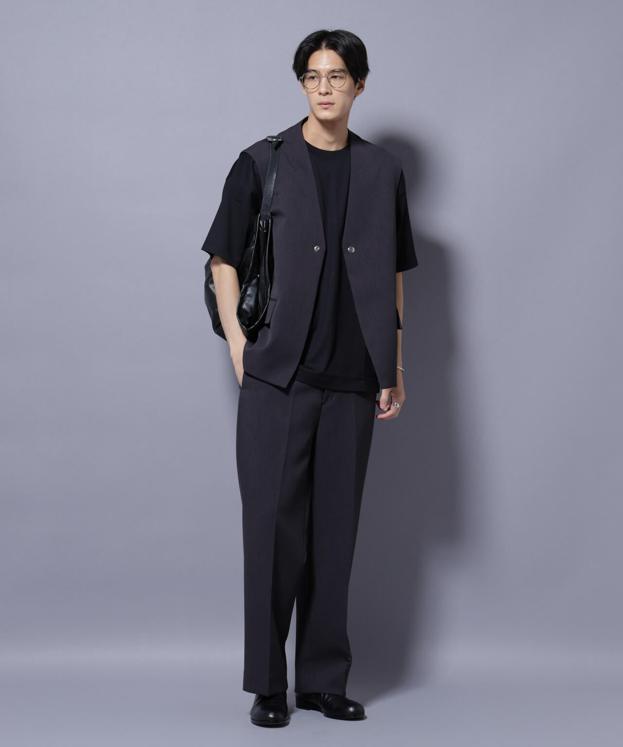 Reflax(R) ダブルクロスウェザーストレートパンツ (セットアップ可)