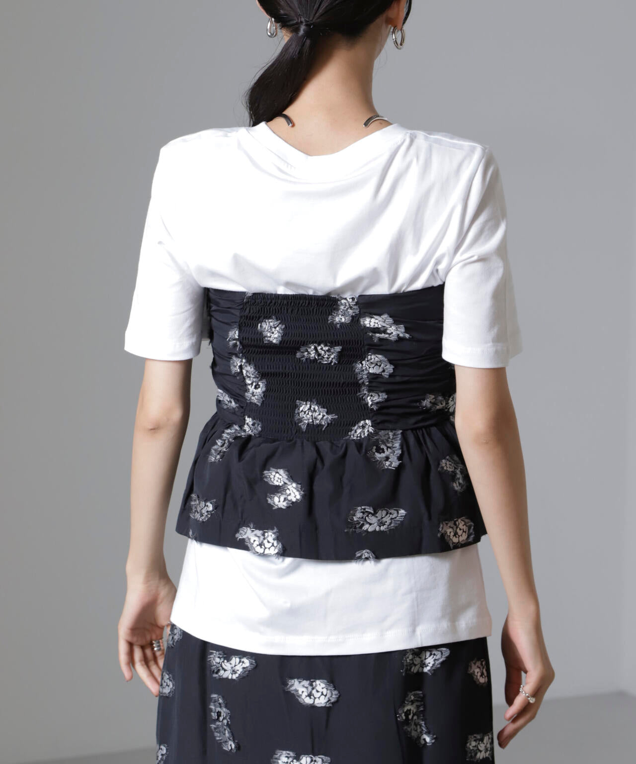 Baum und Pferdgarten / Flower Jacquard ビスチェ(セットアップ可)