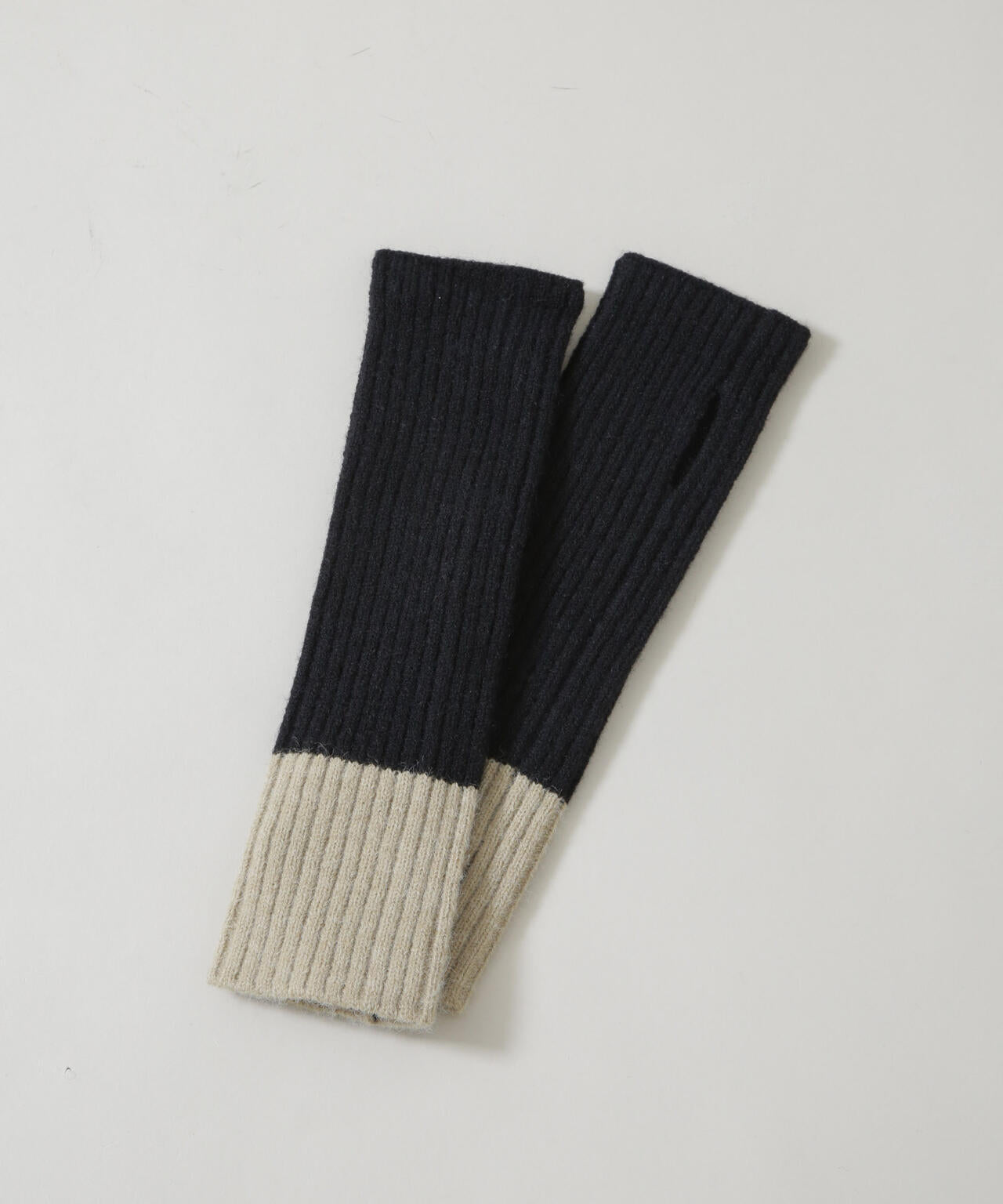 バイカラー アームウォーマー