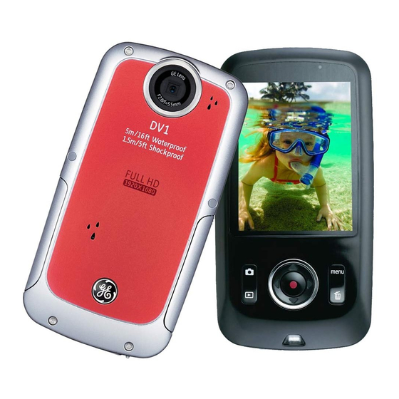 充電及びSd/Sdhcメモリーカードの挿入 - GE DV1 User Manual [Page 16