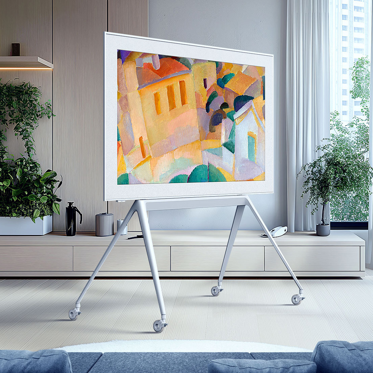 厚さ約3cm、背面フラット！ TCLの超薄テレビはまるで絵画のような存在