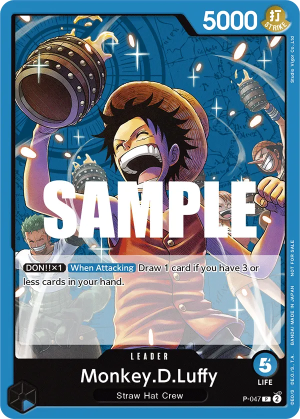 P-047 Monkey.D.Luffy One Piece Card Game Card | One Piece Card Game