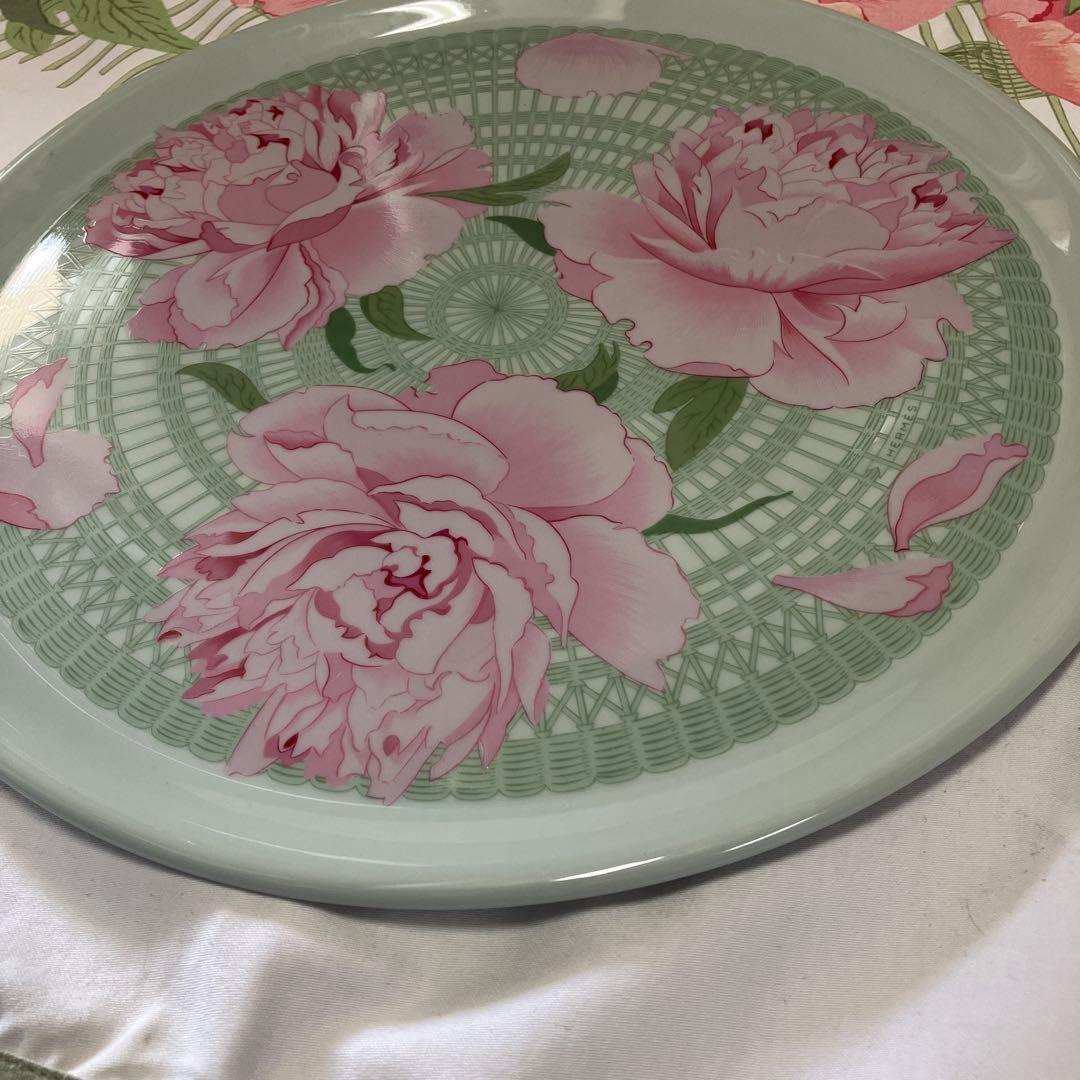 エルメス 廃盤人気柄「ピヴォワンヌ」グリーン タルトプラター レア