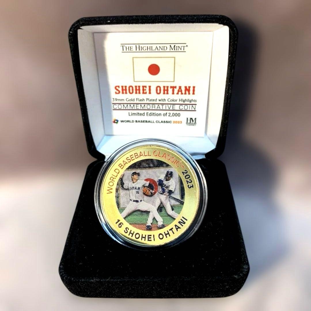 大谷翔平 2023WBC 二刀流デザイン ゴールドコイン メダル 限定2000個