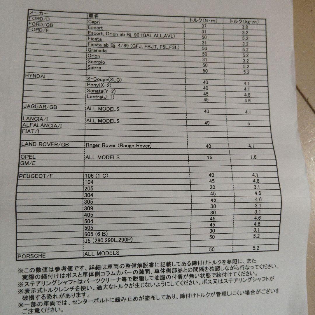 WORKS BELL ワークスベル ステアリングボス W6902 ジープ 未使用