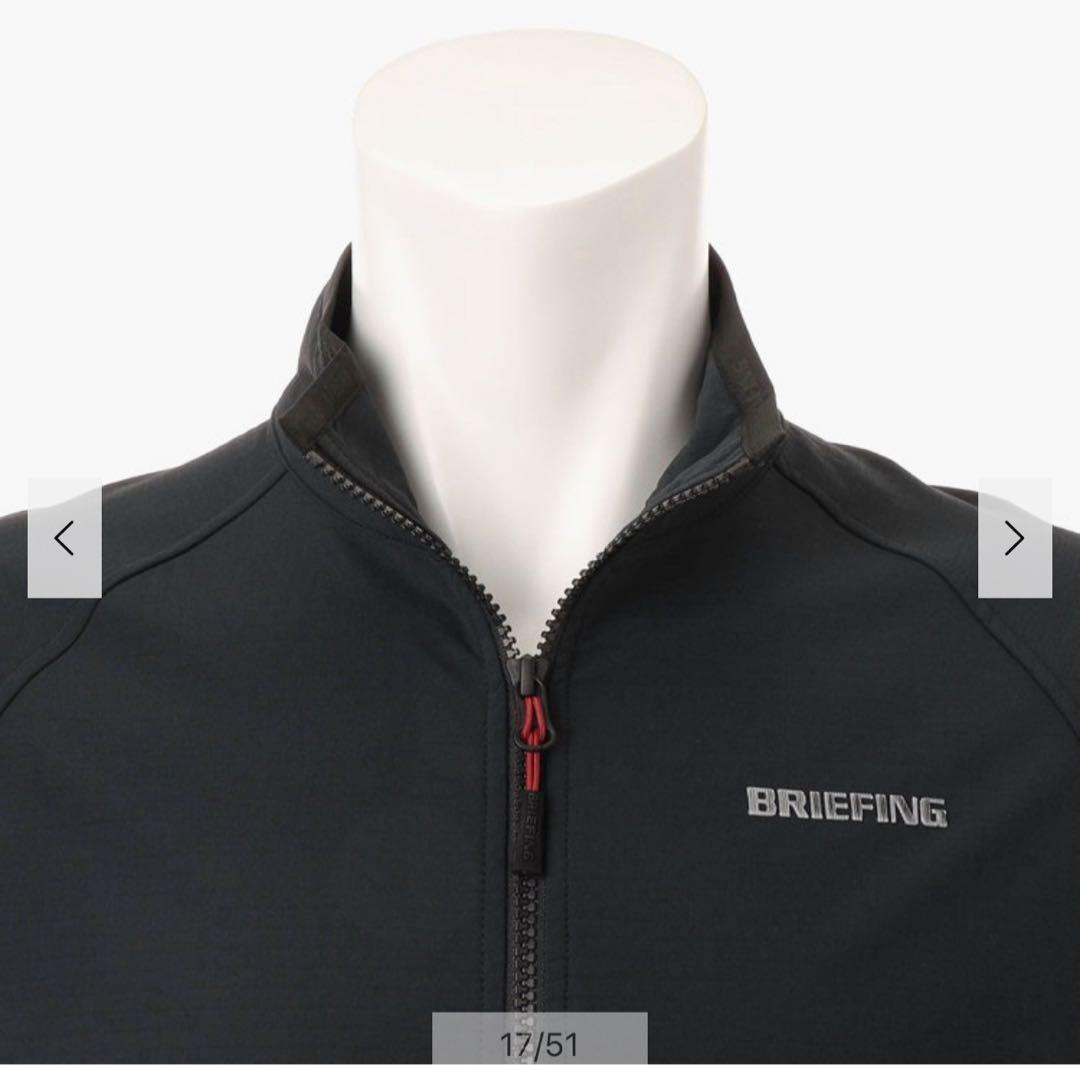 24AW ブリーフィングゴルフストームフリースブルゾン黒M - メルカリ