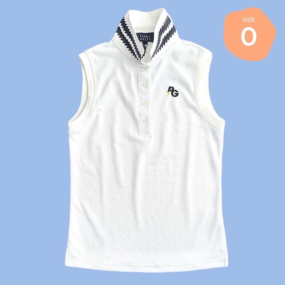 239 パーリーゲイツ 定価18700円 日本製 ノースリーブポロシャツ 0 S