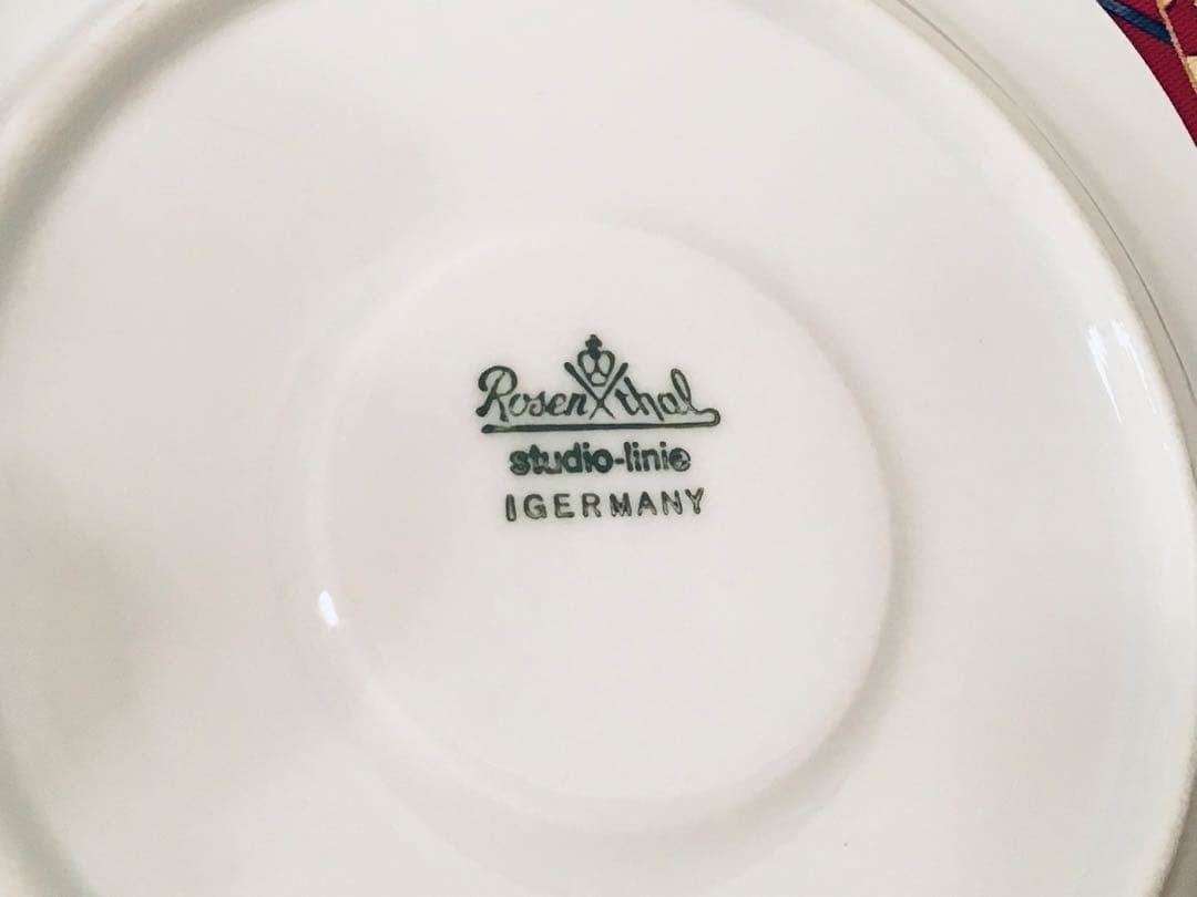 1980s ローゼンタール カップ＆ソーサー スオミ ゴールドライン 6客