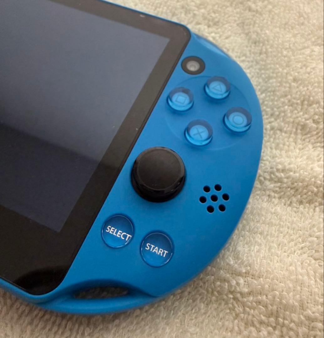 PS Vita本体 PCH-2000 ブルー【動作確認済】 本体ケース付き - メルカリ