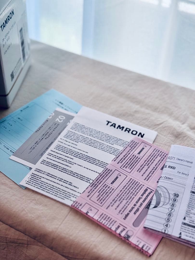 タムロンTAMRON 28-200mm F/2.8-5.6 Di III RXD