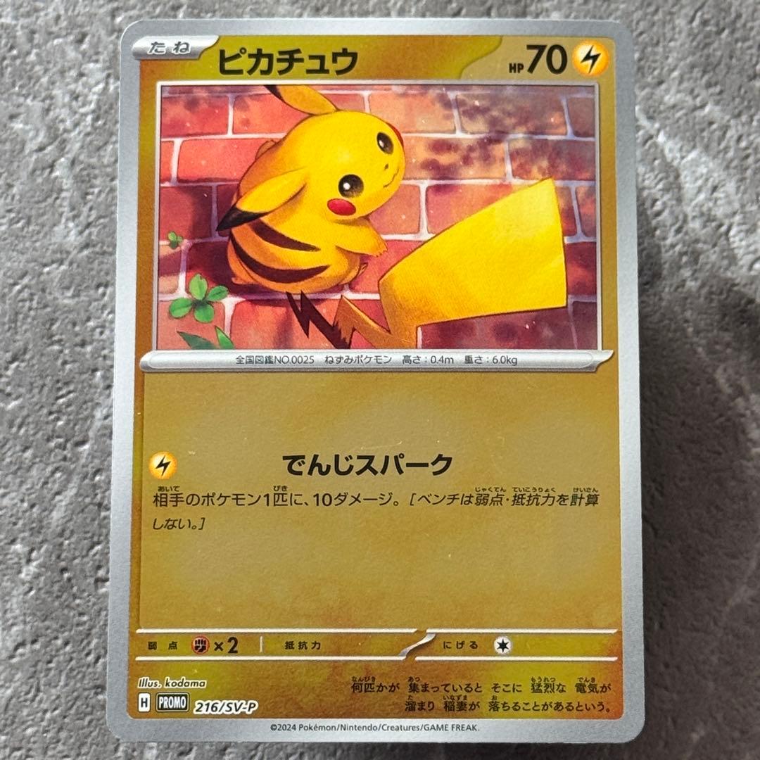 ピカチュウ ポケカの夏がキタ！プロモカードGetキャンペーン！216/SV-P