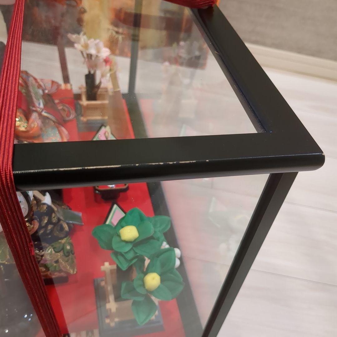 久月 よろこび雛 雛人形 お雛様 おひな様 ガラスケース 間口48cm