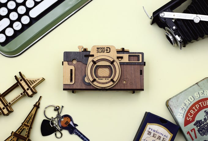 レトロでアナログな感性、DIYのピンホールカメラ「WOODSUM」｜マクアケ