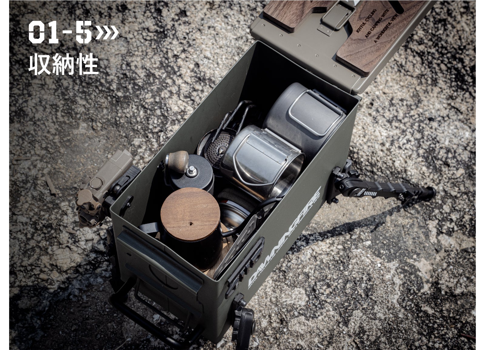 日本初上陸！弾薬箱をリメイクした無骨キャンプギア「ミリタリー