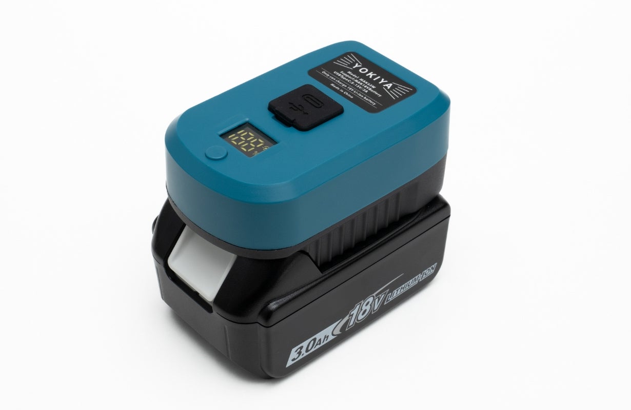 マキタバッテリーをコンセントの無い場所でも充電可能に！手のひら