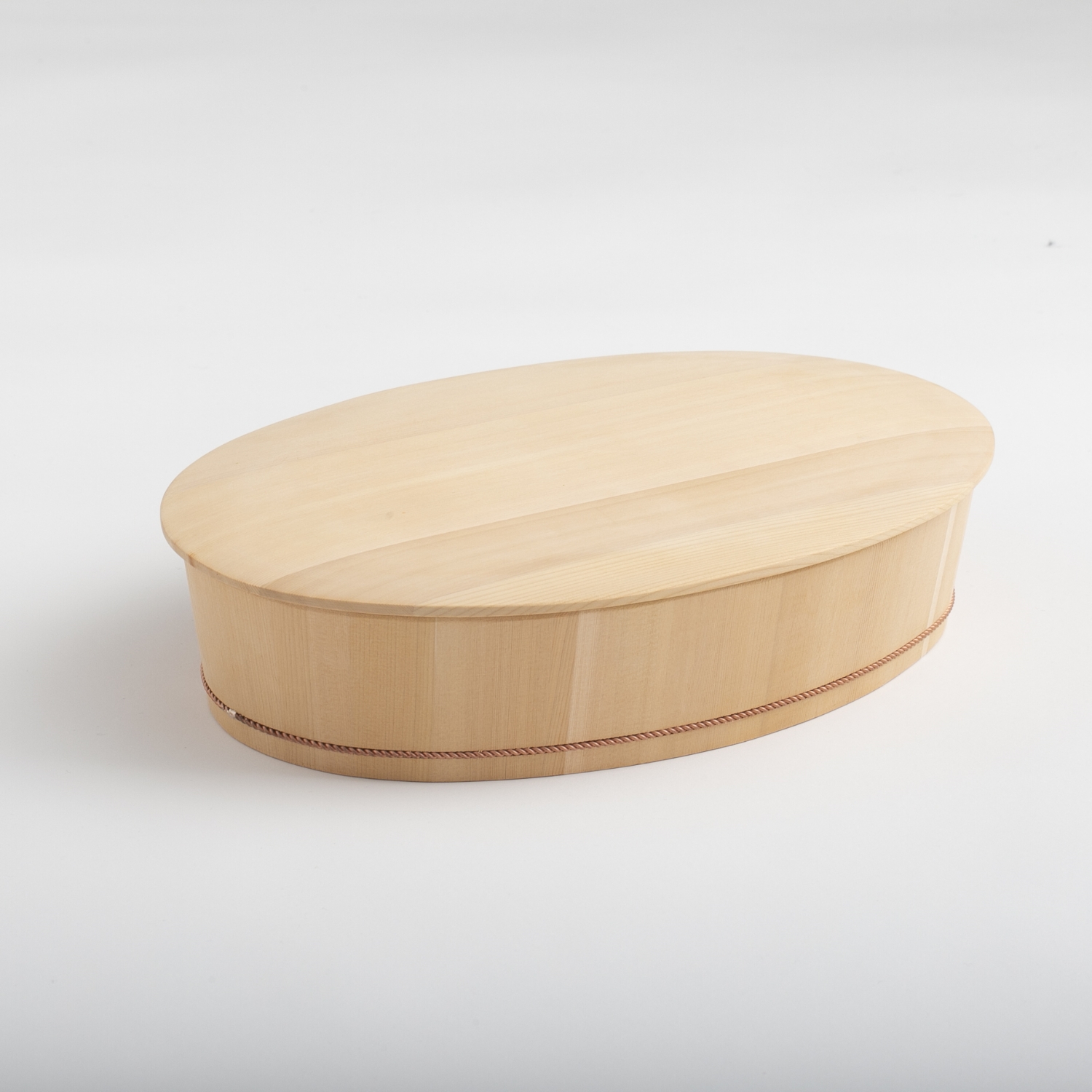 松田美智子の自在道具/さわら楕円の飯台 大 専用蓋付 -ふっくらご飯を