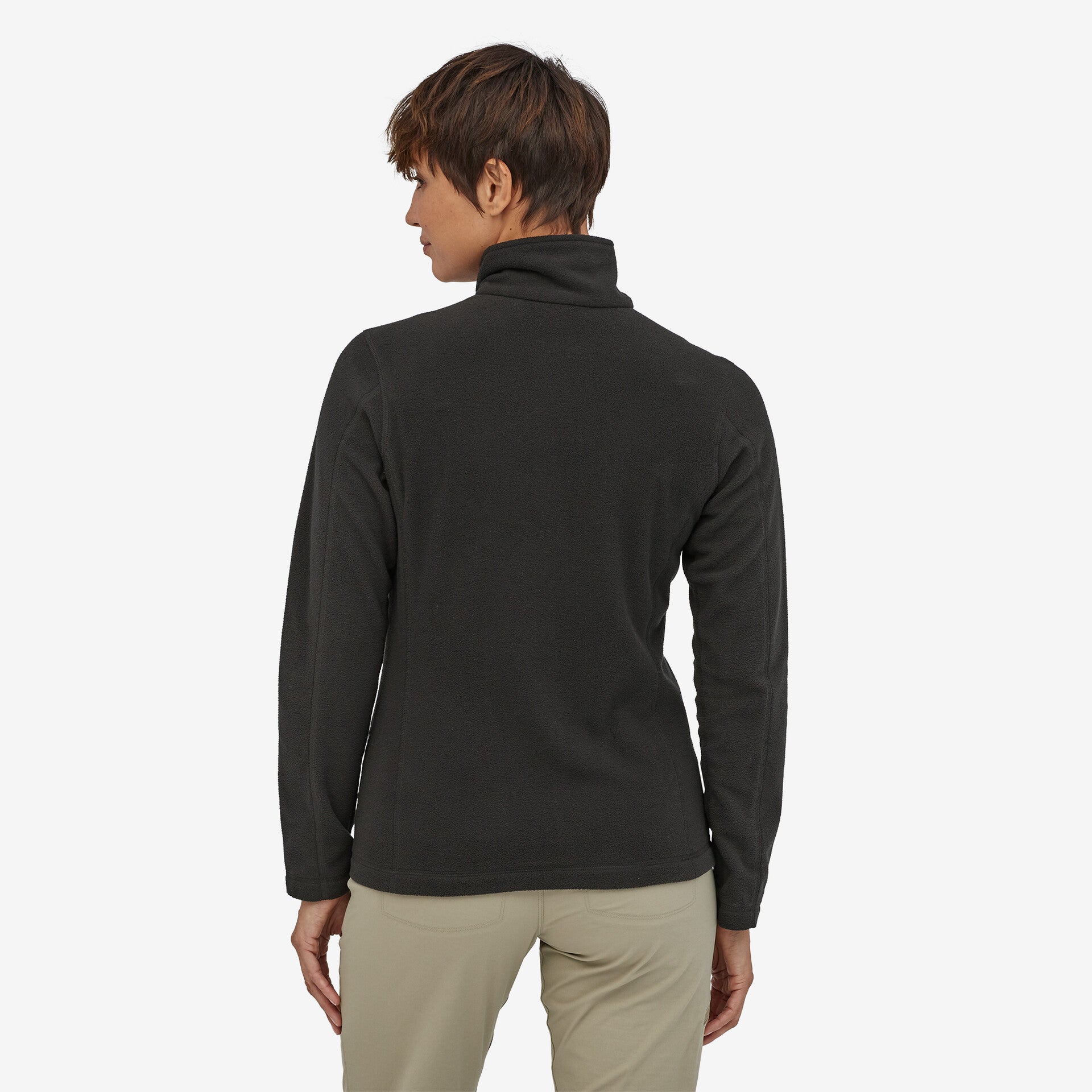 Patagonia Women's Micro D 1/4-Zip Fleece - Black | Sun Diego