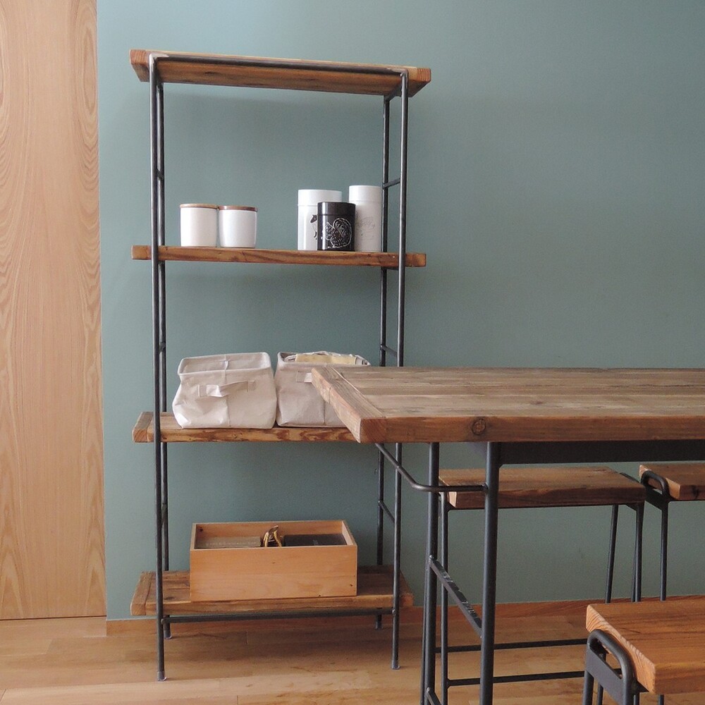 WORK SHELF 1500 BLACK / CLEAR | SUGIYAMA | Japanese Minimalist